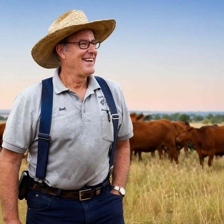 Le franc-parler de Joel Salatin lui vaut une réputation
de " fermier rebelle ".