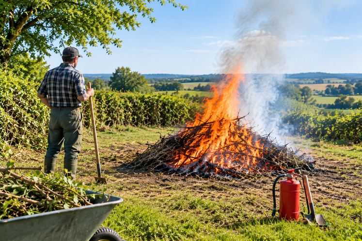 Le feu doit être complètement éteint avant de quitter les lieux.