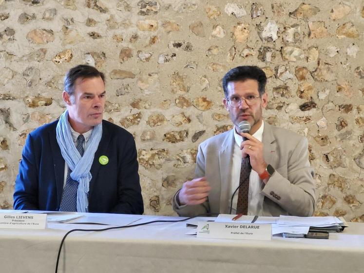 « Sans eau, rien ne pousse » : le préfet a placé la question de l'accès à l'eau parmi les enjeux majeurs pour l'avenir agricole.