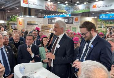Hervé Morin, président de la Région Normandie a inauguré le pavillon.