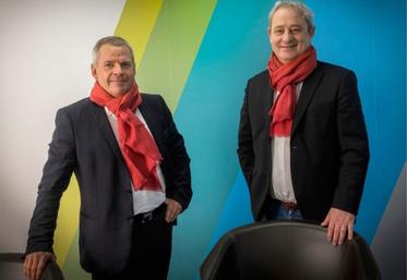 Jean-Charles Deschamps, président (à gauche), et Patrick
Aps, directeur général de Natup (à droite).