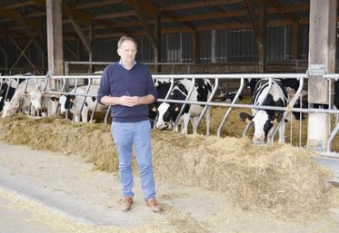 Bonny Van Ranst sur son exploitation à Houlbec-Cocherel.
