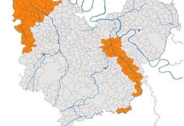 Localisation des zones humides dans l'Eure.