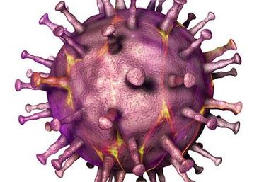 Virus de la peste porcine africaine, illustration 3d. adn virus enveloppé