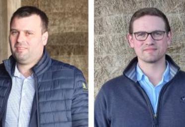 Amaury Levesque, président de la FNSEA 27 et Christophe Chopin, co-président de JA 27.