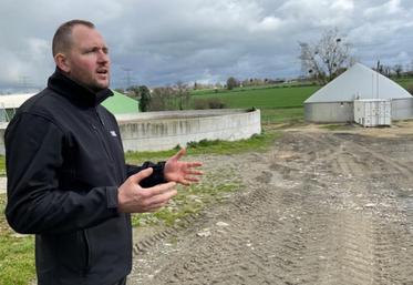 Boris Belliard, installé depuis 2012, a investi en 2018 dans une micro-méthanisation en cogénération.