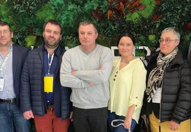 La délégation euroise avec de gauche à droite : Laurent Duclos,
Nicolas Romain, Amaury Levesque, Alain Morin, Christiana Richard, Catherine Six et Lionel Bois.