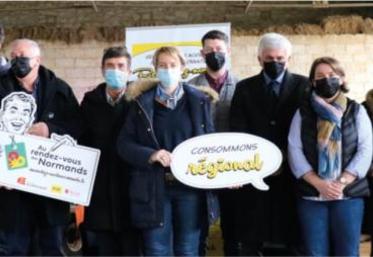 Lors du lancement, mardi 16 mars, au Moulin de Thibo et Caro, à Maltot.