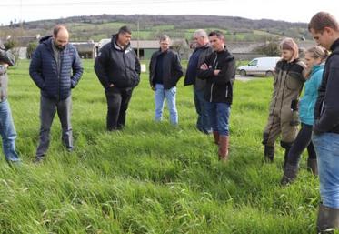 Une dizaine de participants a répondu présente, dont des agriculteurs du GIEE légumineuses de Normandie.