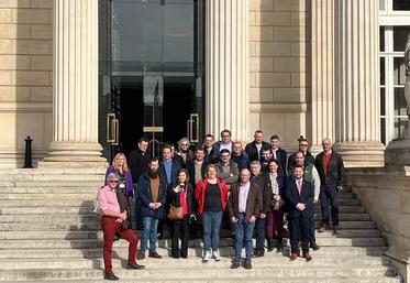 Les membres de la FNSEA 27 en visite à l'Assemblée Nationale.