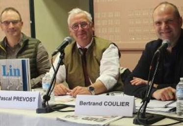 Pascal Prévost (président de la CTLN) entouré d'Olivier Guenier (vice-président) et Bertrand Coulier (directeur général). Le sourire s'impose : « on a investi dans un outil neuf au bon moment et qui est prêt à servir la génération qui nous suit ».