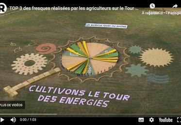 Top 3 des fresques réalisées par les agriculteurs sur le Tour de France.