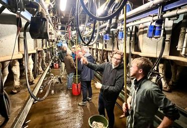 Joris Soenen a animé un atelier de découverte de la ferme
