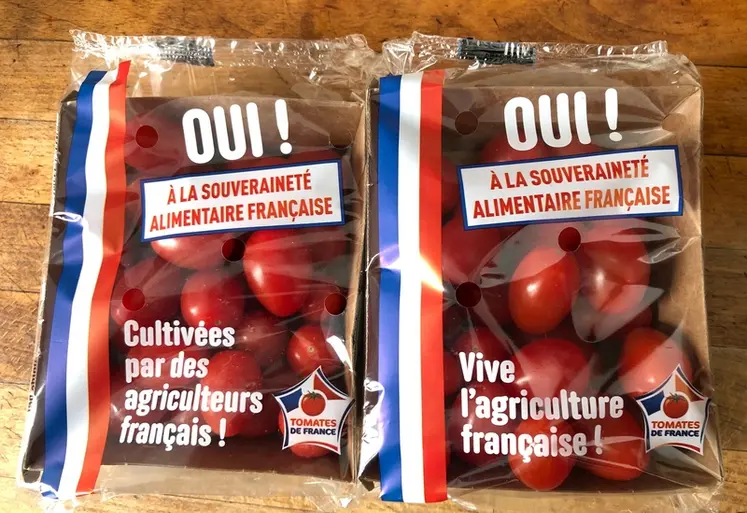 <em class="placeholder">Barquettes de tomates cerise &quot;Oui ! A la souveraineté alimentaire française&quot;.</em>