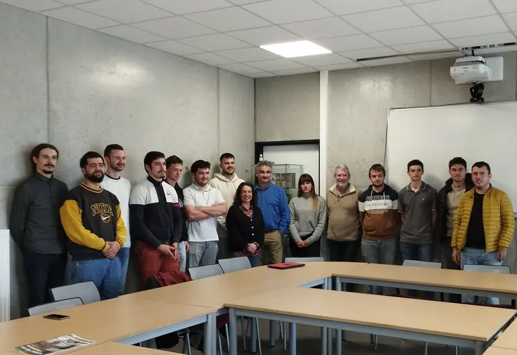 La promo de 2e année de BTSA métiers du végétal du CFAA de Saint-Livrade, en Lot-et-Garonne.