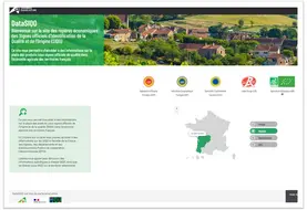 capture d'écran de la page d'accueil du site DataSIQO