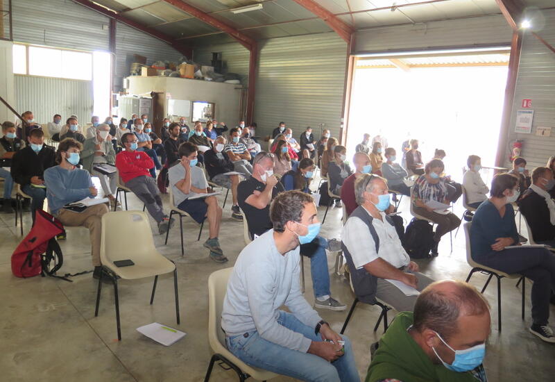 La Sefra a dû limiter à 60 le nombre de participants à sa troisième « Séance arbo », mi-septembre en raison de la situation sanitaire. © Agriculture Drômoise