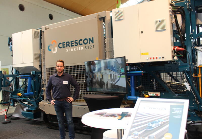 Le Sparter S121 de Cerescon est l'un des deux robots de récolte d'asperges blanches présenté à ExpoSE en Allemagne.