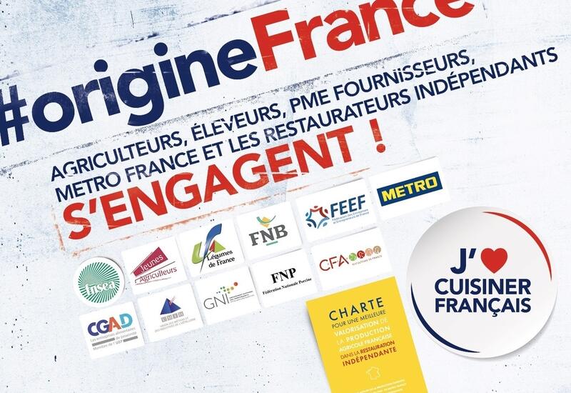 Un logo spécifique "J'aime cuisiner français" est proposé aux restaurateurs. © Metro France