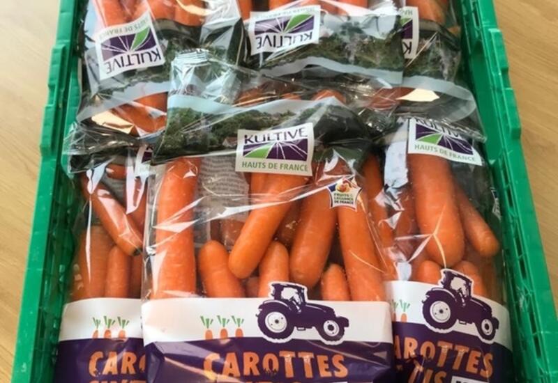 Les carottes de Noriap sont mises en marché par Kultive sous la marque "Carottes Ch'tis".  © Noriap