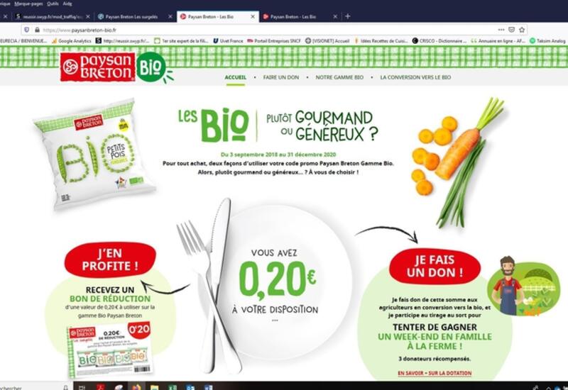 Gelagri propose une opération sticker pour que les consommateurs soutiennent l'agriculture en conversion. © Paysan Breton