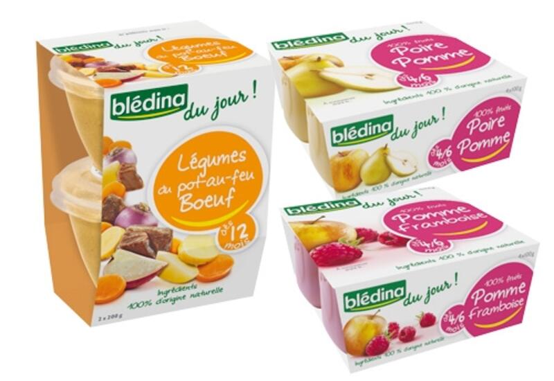 Aliments pour bébés  Blédina met les petits pots au frais