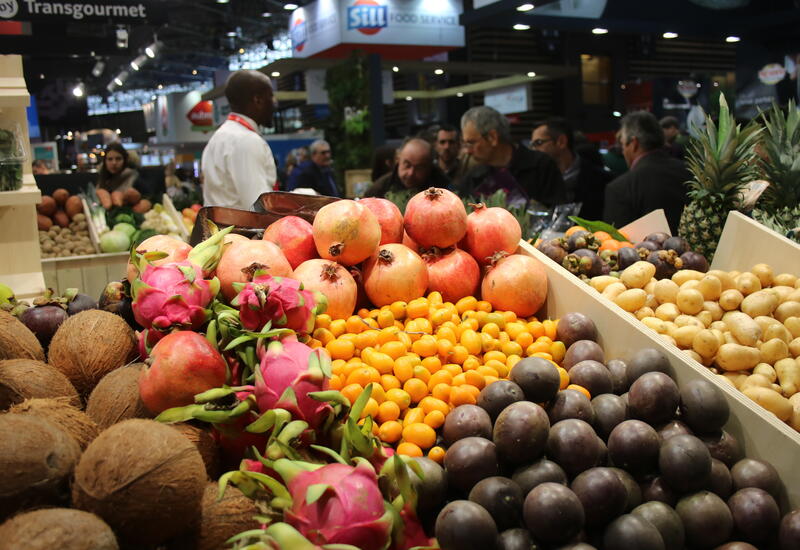 fruits etlégumes sur le stand Transgourmet Sirha