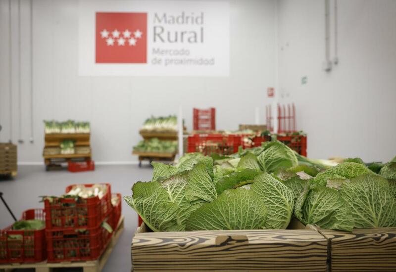gros plan sur des choux vendus à Madrid Rural, marché de producteurs de la capitale espagnole
