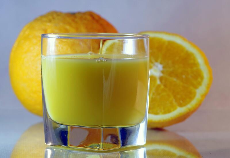 verre de jus d'orange concentré d'orange