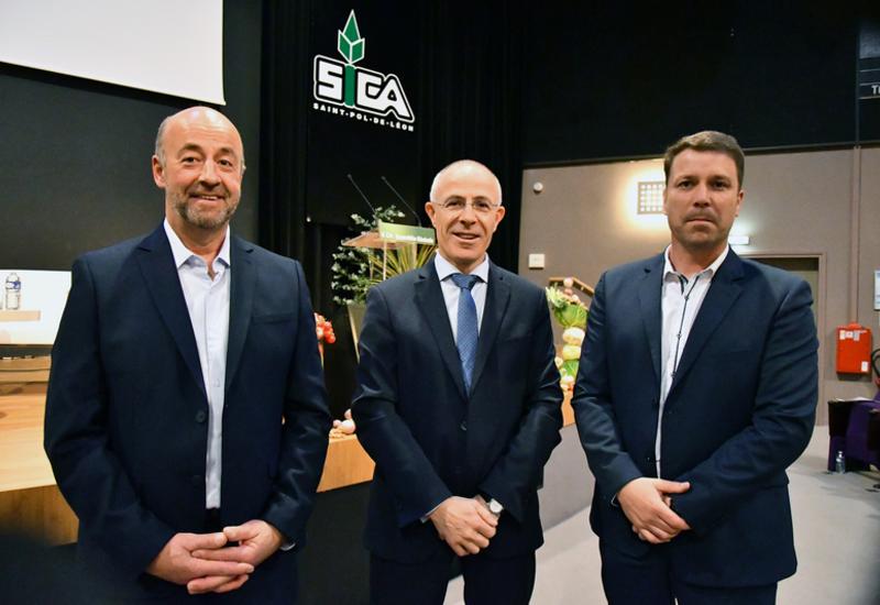 <em class="placeholder">De gauche à droite : Marc Kerangueven, président, Olivier Sinquin, directeur général, et Thomas Quillévéré, secrétaire général. La Sica poursuit aussi le ...</em>