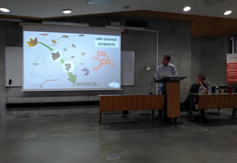 <em class="placeholder">Xavier Salducci de Celesta Lab a défini le sol comme « acteur des cultures et non  un support de culture ».</em>