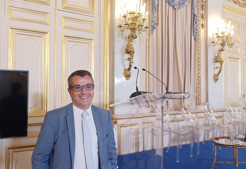 Daniel Soares, responsable de l'international chez Interfel, dans une salle au Quai d'Orsay.