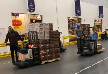 transport de palettes marché de gros