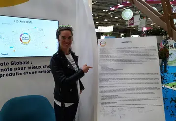 Capucine Laurent, cofondatrice et directrice générale de La Note Globale : « Demain, nous proposerons sûrement des produits vrac. L’arrivée de nouveaux adhérents comme le Collectif Nouveaux Champs nous y font réfléchir ».  © Julia Commandeur - FLD