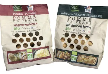 La Ferme de la Motte a développé des partenariat avec des producteurs du sud de la France pour pouvoir proposer toute l’année de la pomme de terre bio d’origine France. © Ferme de la Motte