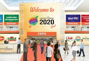 United Fresh live lobby