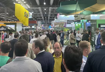 Des allées où l'on peut à peine circuler à Fruit Attraction 2023. 