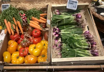 Fruits et légumes en grande surface 