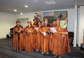 <em class="placeholder">Confrérie des Amis de l'Echalote d'Anjou au Sival 2026.</em>