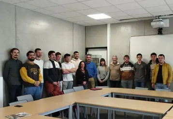 La promo de 2e année de BTSA métiers du végétal du CFAA de Saint-Livrade, en Lot-et-Garonne.
