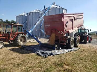 stockage de céréales sur une exploitation en Saône-et-Loire