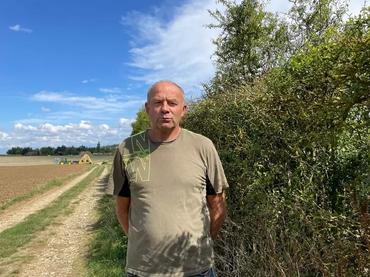 Valère Ricard, agriculteur à Saint-Fuscien (Somme)