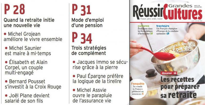 Les recettes pour bien préparer sa retraite | Réussir Grandes Cultures