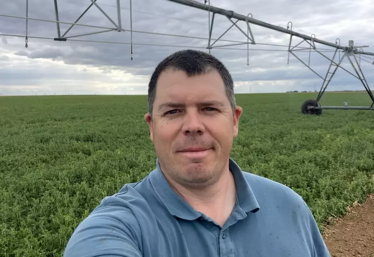 Benjamin Lirochon, agriculteur à Eole-de-Beauce (28)"Je fais entre cinq et sept tours d’eau sur maïs sur une campagne."