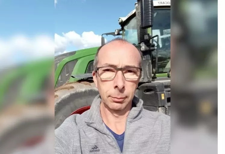 Alain Deketele, agriculteur à Mirecourt dans la Marne.