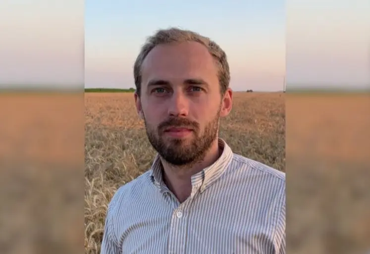 <em class="placeholder">Louis Broutier, agriculteur bio à Montcavrel dans le Pas-de-Calais.</em>
