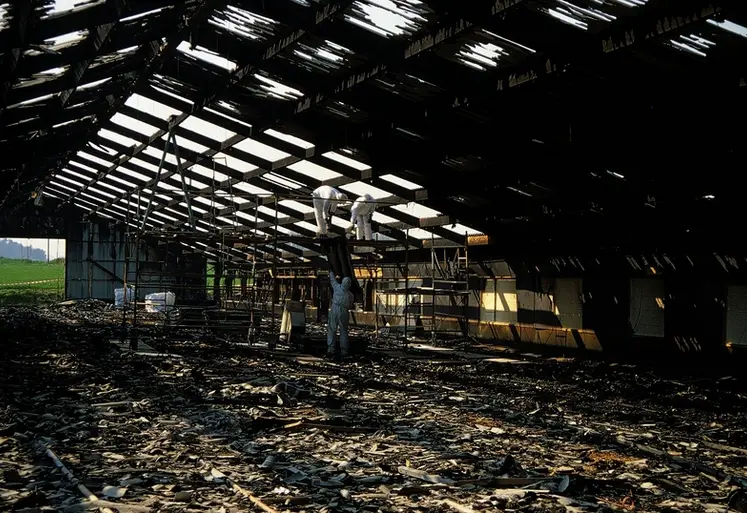 <em class="placeholder">recherche et élimination de l&#039;amiante / désamiantage d&#039;un bâtiment après incendie / conditionnement des déchets amiantés</em>