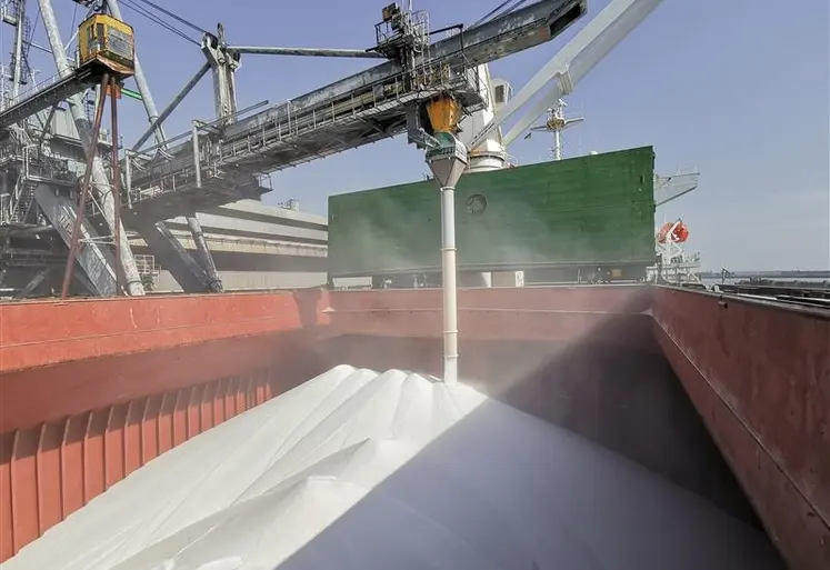 <em class="placeholder">Chargement d'un bateau d'engrais azotés (urée)</em>