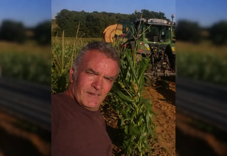 Xavier Priault, céréalier dans le Loiret.