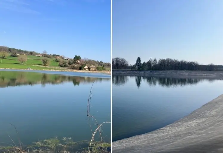 Retenue collinaire et réserve de substitution.